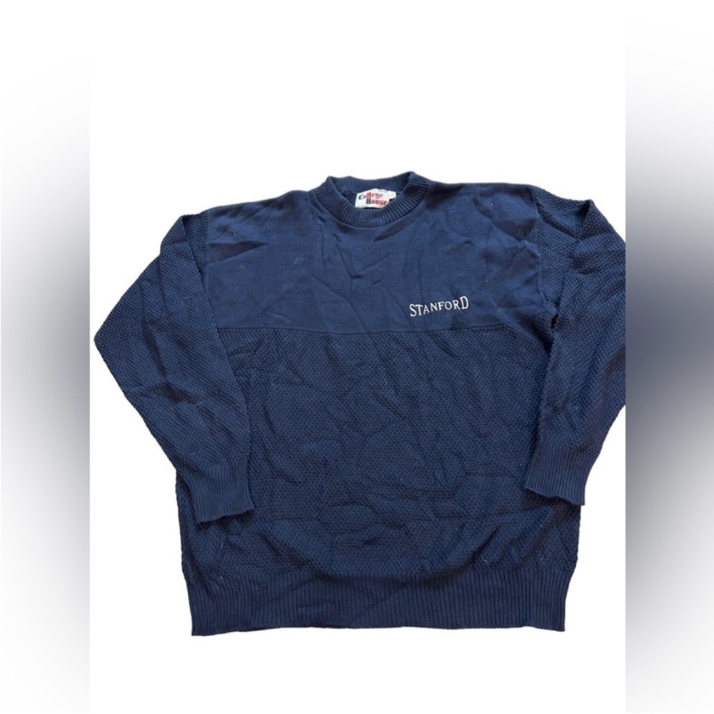 Vintage Stanford University College House navy sweater Crewneck